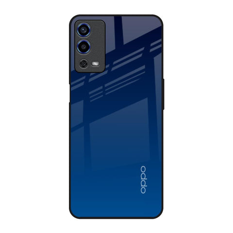 Very Blue Oppo A55 Glass Back Cover Online