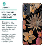 Lines Pattern Flowers Glass Case for Oppo A55