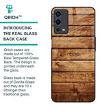 Wooden Planks Glass Case for Oppo A55