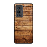 Wooden Planks Vivo X70 Pro Glass Back Cover Online