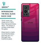 Wavy Pink Pattern Glass Case for Vivo X70 Pro