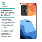 Wavy Color Pattern Glass Case for Vivo X70 Pro