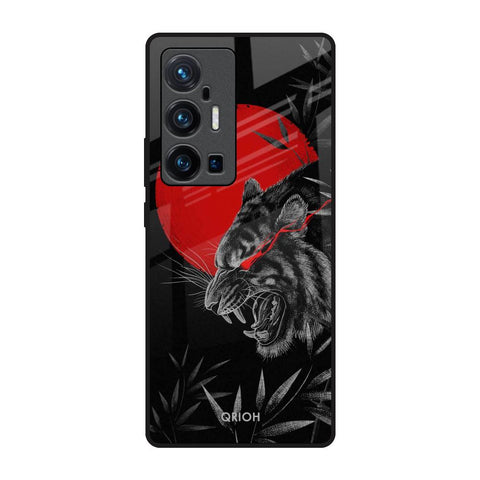 Red Moon Tiger Vivo X70 Pro Plus Glass Back Cover Online