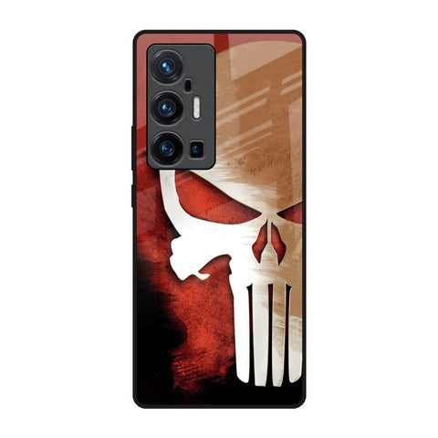 Red Skull Vivo X70 Pro Plus Glass Back Cover Online