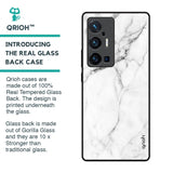 Modern White Marble Glass Case for Vivo X70 Pro Plus