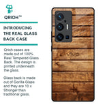 Wooden Planks Glass Case for Vivo X70 Pro Plus