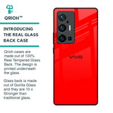 Blood Red Glass Case for Vivo X70 Pro Plus