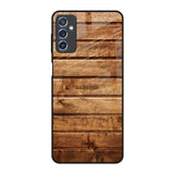 Wooden Planks Samsung Galaxy M52 5G Glass Back Cover Online