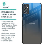 Blue Grey Ombre Glass Case for Samsung Galaxy M52 5G