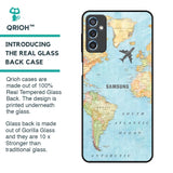 Fly Around The World Glass Case for Samsung Galaxy M52 5G