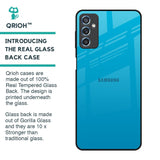 Blue Aqua Glass Case for Samsung Galaxy M52 5G