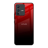 Maroon Faded Vivo V23 Pro 5G Glass Back Cover Online