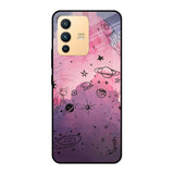 Space Doodles Vivo V23 Pro 5G Glass Cases & Covers Online