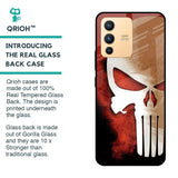 Red Skull Glass Case for Vivo V23 Pro 5G