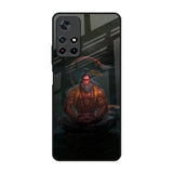 Lord Hanuman Animated Poco M4 Pro 5G Glass Back Cover Online