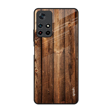 Timber Printed Poco M4 Pro 5G Glass Back Cover Online