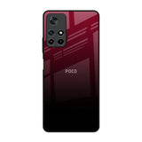 Wine Red Poco M4 Pro 5G Glass Back Cover Online