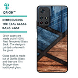 Wooden Tiles Glass Case for Poco M4 Pro 5G