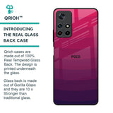 Wavy Pink Pattern Glass Case for Poco M4 Pro 5G