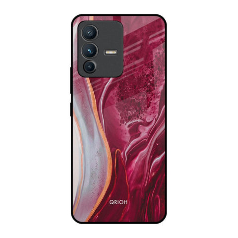 Crimson Ruby Vivo V23 5G Glass Back Cover Online