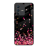 Heart Rain Fall Vivo V23 5G Glass Back Cover Online