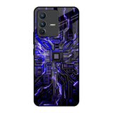 Techno Color Pattern Vivo V23 5G Glass Back Cover Online