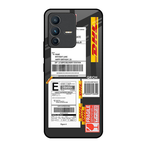 Cool Barcode Label Vivo V23 5G Glass Back Cover Online