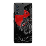 Red Moon Tiger Vivo V23 5G Glass Back Cover Online