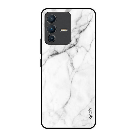 Modern White Marble Vivo V23 5G Glass Back Cover Online