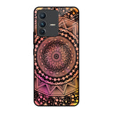 Floral Mandala Vivo V23 5G Glass Back Cover Online