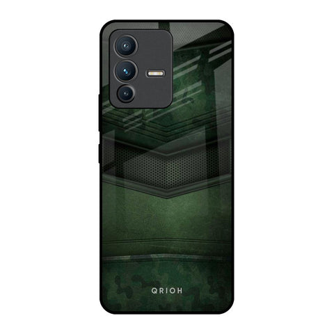 Green Leather Vivo V23 5G Glass Back Cover Online