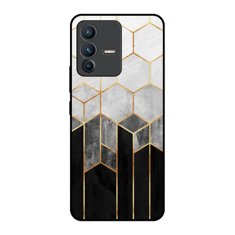 Tricolor Pattern Vivo V23 5G Glass Back Cover Online