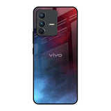 Smokey Watercolor Vivo V23 5G Glass Back Cover Online