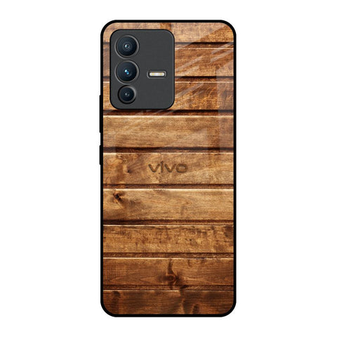 Wooden Planks Vivo V23 5G Glass Back Cover Online