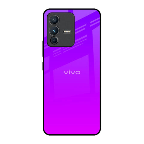 Purple Pink Vivo V23 5G Glass Back Cover Online