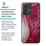 Crimson Ruby Glass Case for Vivo V23 5G