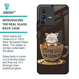 Tea With Kitty Glass Case For Vivo V23 5G