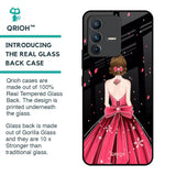 Fashion Princess Glass Case for Vivo V23 5G