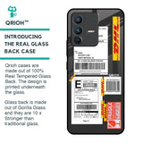 Cool Barcode Label Glass Case For Vivo V23 5G