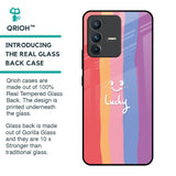 Lucky Abstract Glass Case for Vivo V23 5G