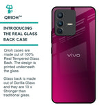 Pink Burst Glass Case for Vivo V23 5G