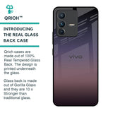 Grey Ombre Glass Case for Vivo V23 5G