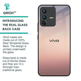 Golden Mauve Glass Case for Vivo V23 5G