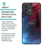 Smokey Watercolor Glass Case for Vivo V23 5G