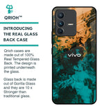 Watercolor Wave Glass Case for Vivo V23 5G