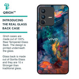 Colored Storm Glass Case for Vivo V23 5G