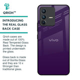 Dark Purple Glass Case for Vivo V23 5G