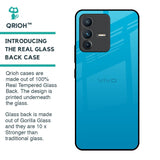 Blue Aqua Glass Case for Vivo V23 5G