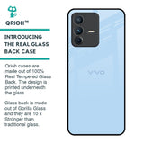 Pastel Sky Blue Glass Case for Vivo V23 5G