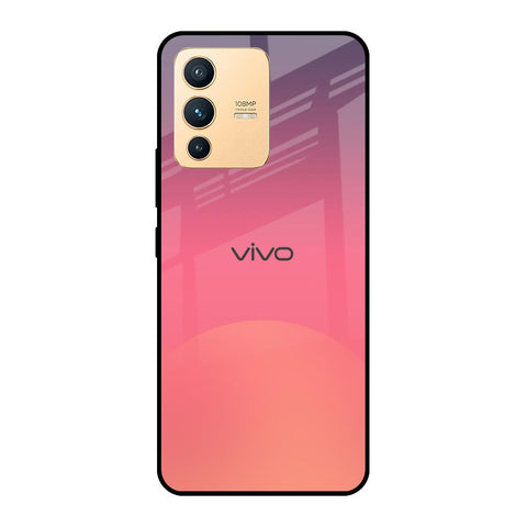 Sunset Orange Vivo V23 5G Glass Cases & Covers Online